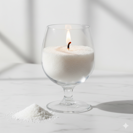 Κερί Sand Wax λευκό 1kg για την κατασκευή κεριών σε δοχεία με την υφή άμμου.