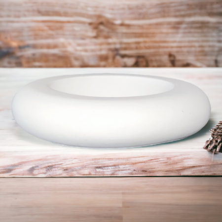 Κεραμικό κηροπήγιο στρογγυλό 8.8x2cm