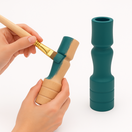 Ξύλινο Κηροπήγιο 15cm για Διακόσμηση & Χειροτεχνίες | Xeirokamoto