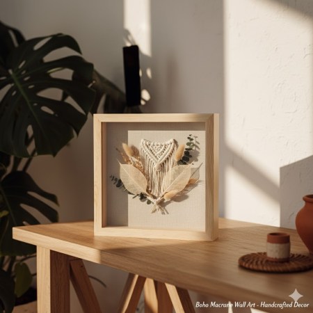 Ξύλινη κορνίζα με τζάμι 25x25x4cm για τρισδιάστατες χειροτεχνίες, shadow box και mixed media.