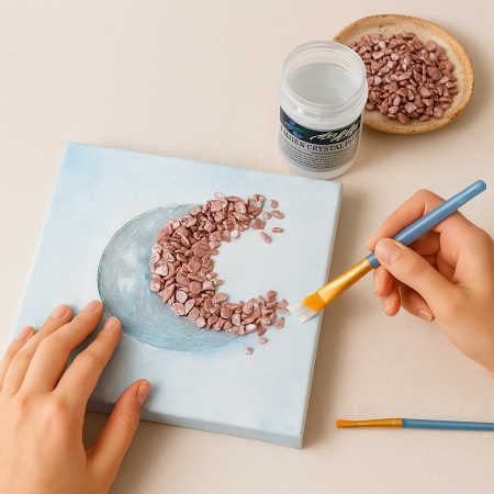 Κοχύλι σπασμένο 2-4mm 200gr Ρόζ