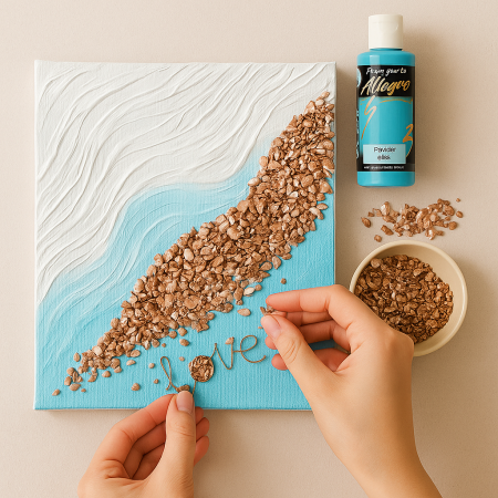 Κοχύλι σπασμένο 2-4mm 200gr Σομόν