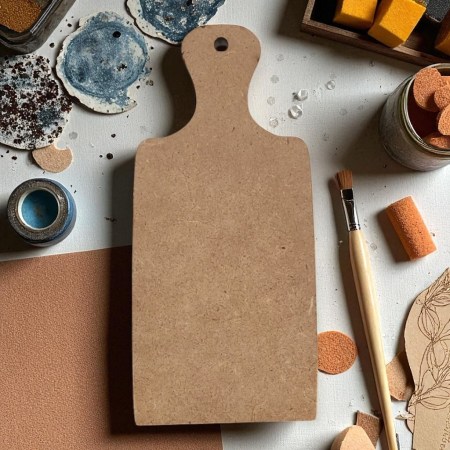  MDF ξύλο κοπής 17x8cm 4mm για decoupage, mixed media και DIY χειροτεχνίες.