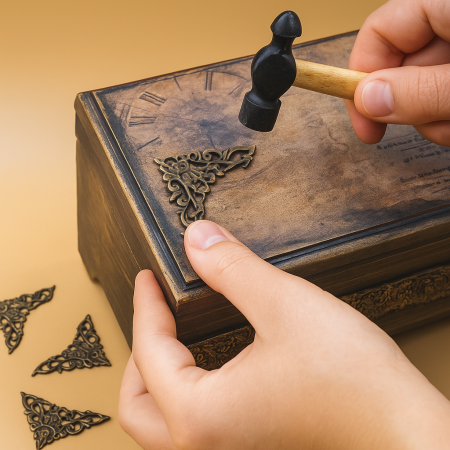 Μεταλλικές Αντικέ Γωνίες 35x35mm – Σετ 4 Τεμάχια | Xeirokamoto