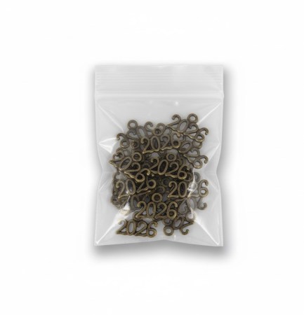 Μεταλλικό διακοσμητικό 2026 σετ 15 τεμαχίων σε χρυσό χρώμα για χειροτεχνίες και scrapbooking.