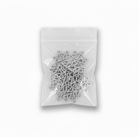 Μεταλλικό διακοσμητικό 2026 σετ 15 τεμαχίων σε χρυσό χρώμα για χειροτεχνίες και scrapbooking.