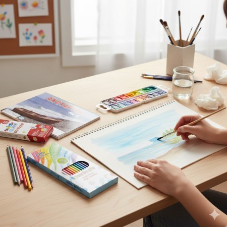 Μπλοκ ακουαρέλας ζωγραφικής Νο. 3 24x34cm για υδατογραφία και υγρές τεχνικές.