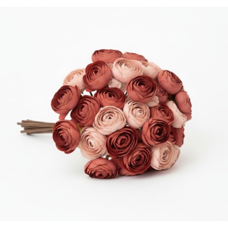Μπουκέτο με μίνι νεραγκούλες σε χρώμα σάπιο μήλο 12cm για vintage διακόσμηση και DIY χειροτεχνίες.