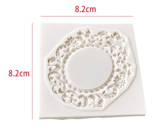 Καλούπι σιλικόνης Vintage Κορνίζα 82x82mm 