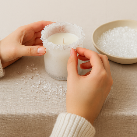 Πέτρες γυάλινες διακοσμητικές 1-2 mm 250gr διαφανείς