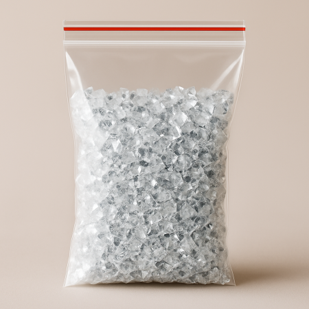 Γυάλινες Διακοσμητικές Πέτρες 1-4mm – Διαφανείς 200gr