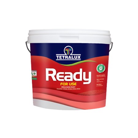 TETRALUX Ready Πλαστικό Χρώμα Έτοιμο προς Χρήση - Δοχείο 10L  - Άοσμο  - Υψηλή Καλυπτικότητα