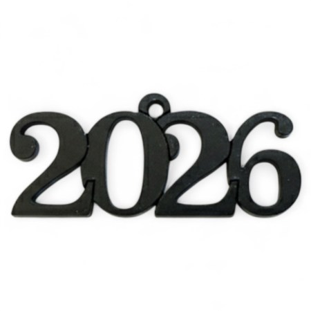  Διακοσμητικό plexi-glass 2026 σετ 4 τεμαχίων σε Μαύρο χρώμα για χειροτεχνίες και scrapbooking.