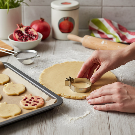 Μεταλλικό κουπάτ σε σχήμα ροδιού με διαστάσεις 9.8 x 7.5 εκατοστά σε λευκό φόντο.