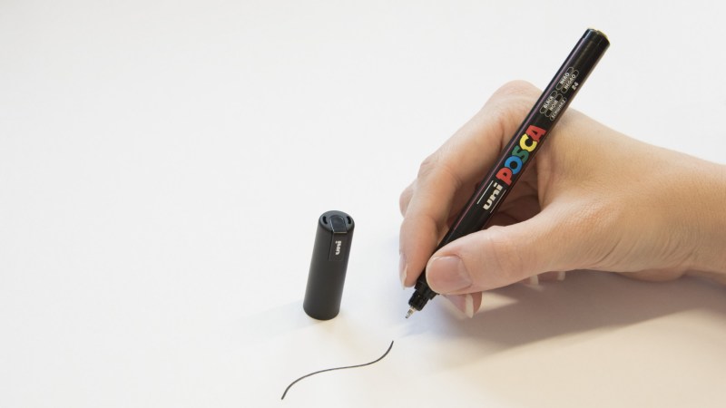 Μαρκαδόρος για όλες τις επιφάνειες Uni Paint POSCA 0.7mm - Πράσινο