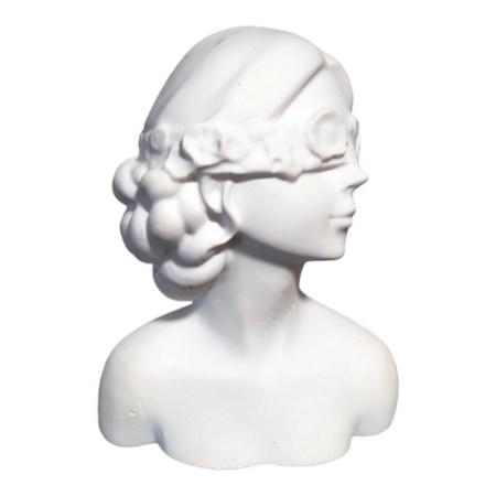 Κεραμική προτομή κοπέλας 8.8x7cm