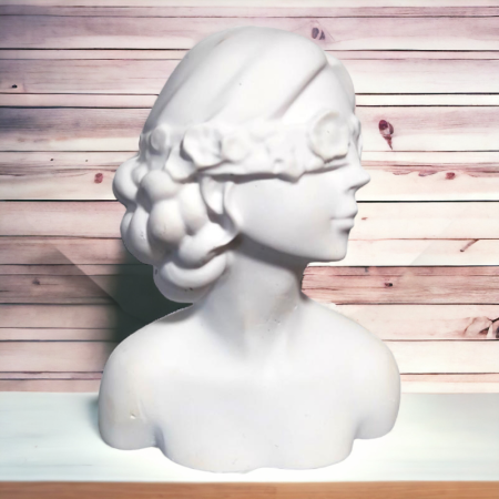 Κεραμική προτομή κοπέλας 8.8x7cm