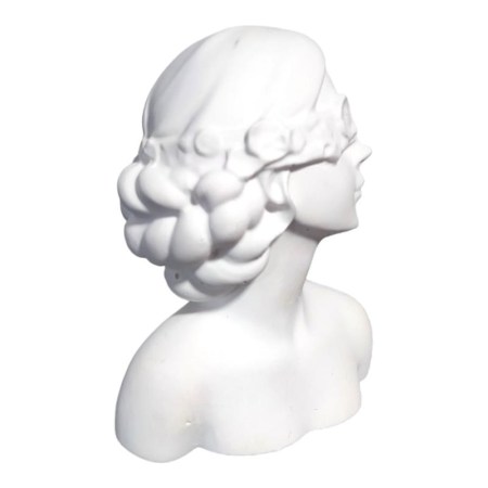 Κεραμική προτομή κοπέλας 8.8x7cm