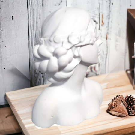 Κεραμική προτομή κοπέλας 8.8x7cm