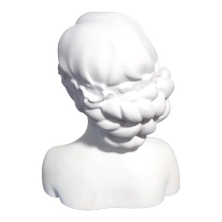 Κεραμική προτομή κοπέλας 8.8x7cm