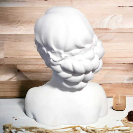 Κεραμική προτομή κοπέλας 8.8x7cm