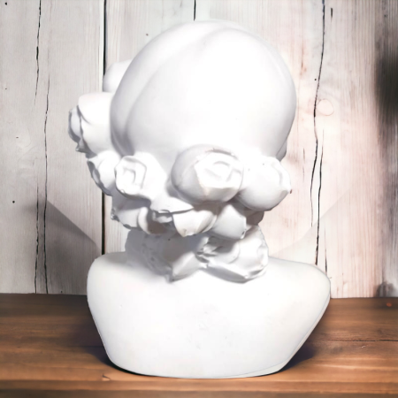 Κεραμική προτομή κοπέλας 9.8x7cm