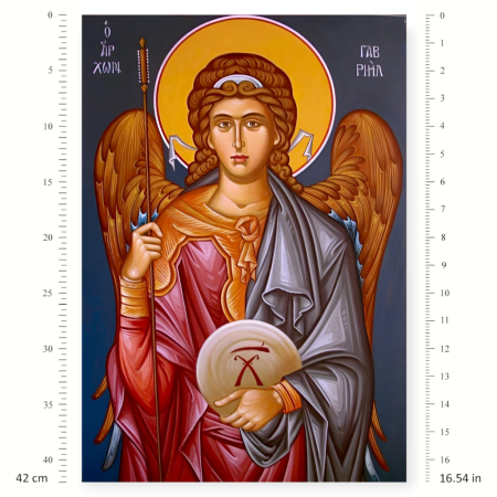 Ριζόχαρτο A3 – Αρχάγγελος Γαβριήλ σε Βυζαντινή Αγιογραφία