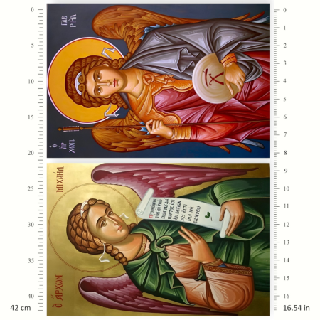 Ριζόχαρτο A3 – Αρχάγγελοι Μιχαήλ & Γαβριήλ | Decoupage Εικόνες
