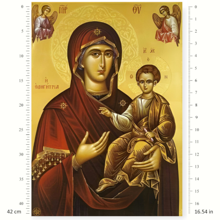 Ριζόχαρτο Decoupage A3 – Παναγία Οδηγήτρια με Χριστό