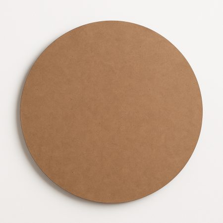 MDF Ρολόι Τοίχου Ø38cm x 4mm για Decoupage & Ζωγραφική