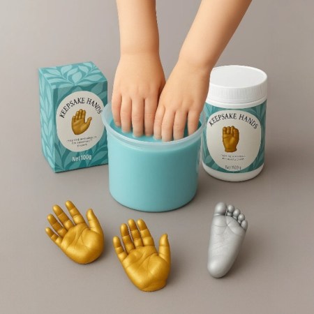 Σετ Σκόνη Χύτευσης για Χεράκια – Ποδαράκια Μωρού | Xeirokamoto