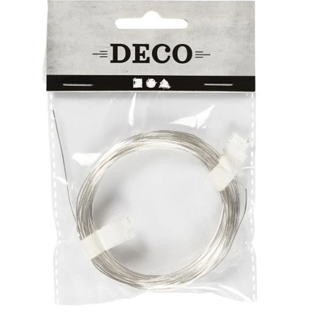 Σύρμα Χειροτεχνίας ασημί 0.60mm μήκος 10m