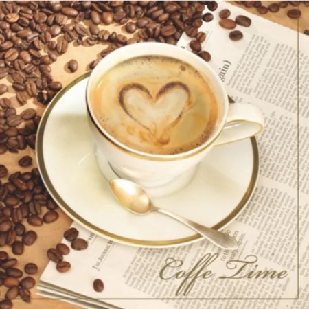 Χαρτοπετσέτα για Decoupage καφές - 1 τεμ.