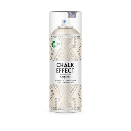 Χρώμα Spray Chalk Effect No4 Cream – 400ml | Ματ Απόχρωση Κιμωλίας