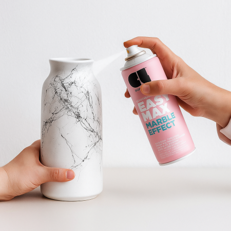 Χρώμα σε Spray 400ml Easy Max Marble Effect - No921 Black