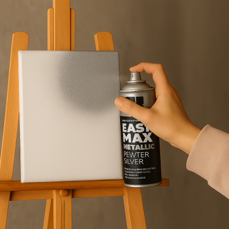 Χρώμα σε Spray 400ml Easy Max Metallic - No900 Pewter Silver