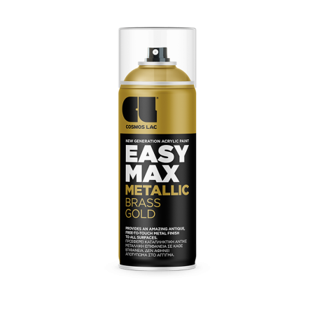 Χρώμα σε Spray 400ml Easy Max Metallic - No901 Brass Gold