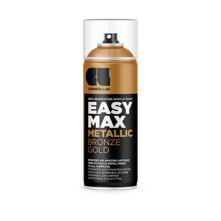 Χρώμα σε Spray 400ml Easy Max Metallic - No902 Bronze Gold