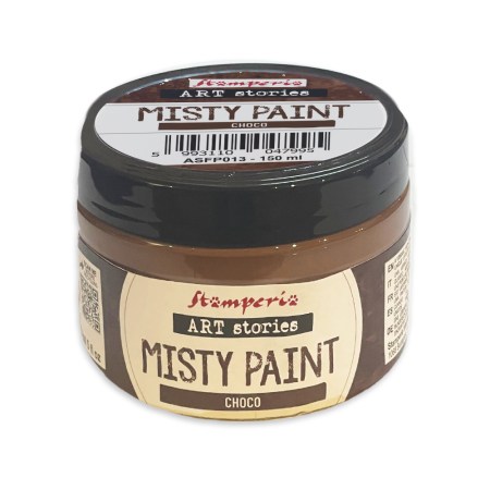 Stamperia ART stories Misty Paint Choco 150ml βαζάκι