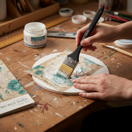 Δοχείο Stamperia MixMedia Art Soft & Matt κόλλα και βερνίκι 150ml με μπλε ετικέτα