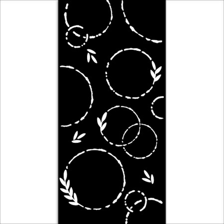 Mix Media Stencil Create Happiness Welcome Ηome Garland 25x12cm - Stamperia