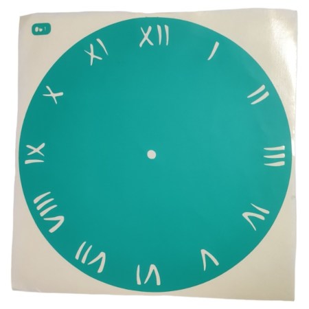 Αυτοκόλλητο Stencil Artistic Design Clock classic Latin Numbers 20x20cm