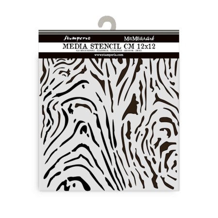 Στένσιλ Stamperia 12x12cm με αφηρημένο μοτίβο ξύλου Hidden Grove