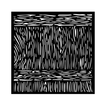 Mix Media Stencil Art Wood Texture 18x18cm - Stamperia