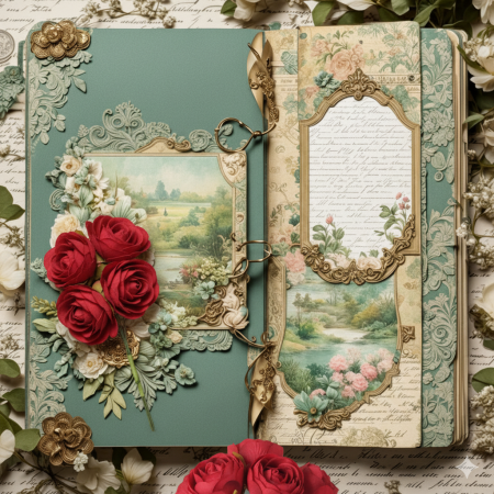 Σετ 6 mini τριανταφυλλάκια σε χρώμα κόκκινο 3cm για vintage διακόσμηση και DIY χειροτεχνίες.