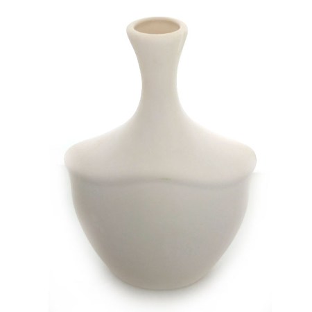 Βάζο κεραμικό Λευκό 25x15x7cm