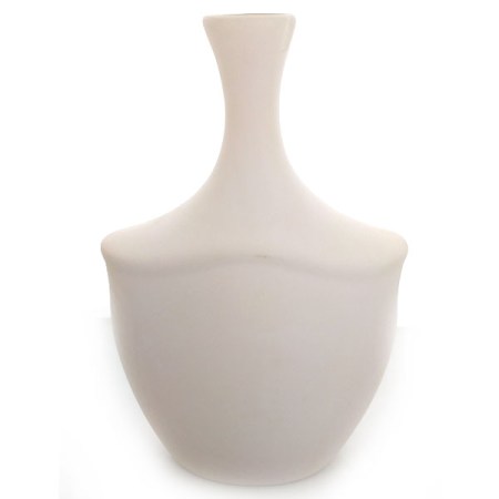 Βάζο κεραμικό Λευκό 25x15x7cm