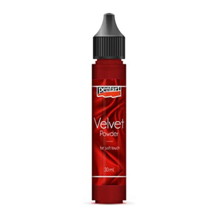 Velvet powder 3gr Pentart Red