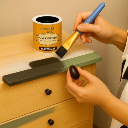 Βερνίκι Νερού Μαύρο Ματ 375ml για Χρώμα Κιμωλίας 