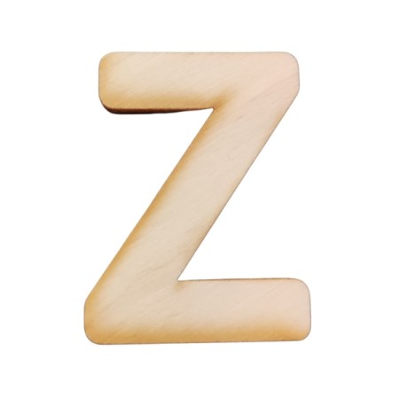 Ξύλινο Γράμμα Ζ 4cm